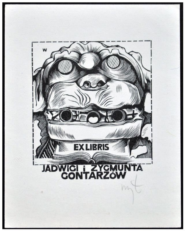 Łuczak Wojciech (32) Exlibris Jadwigi i Zygmunta Gontarzów, X2