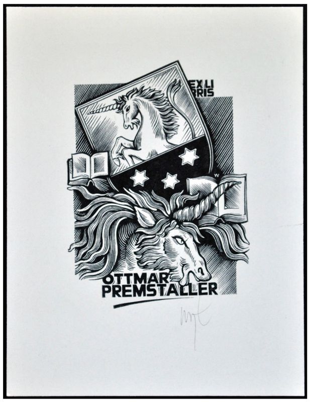 Łuczak Wojciech (36) Exlibris Ottmar Premstaller, X2