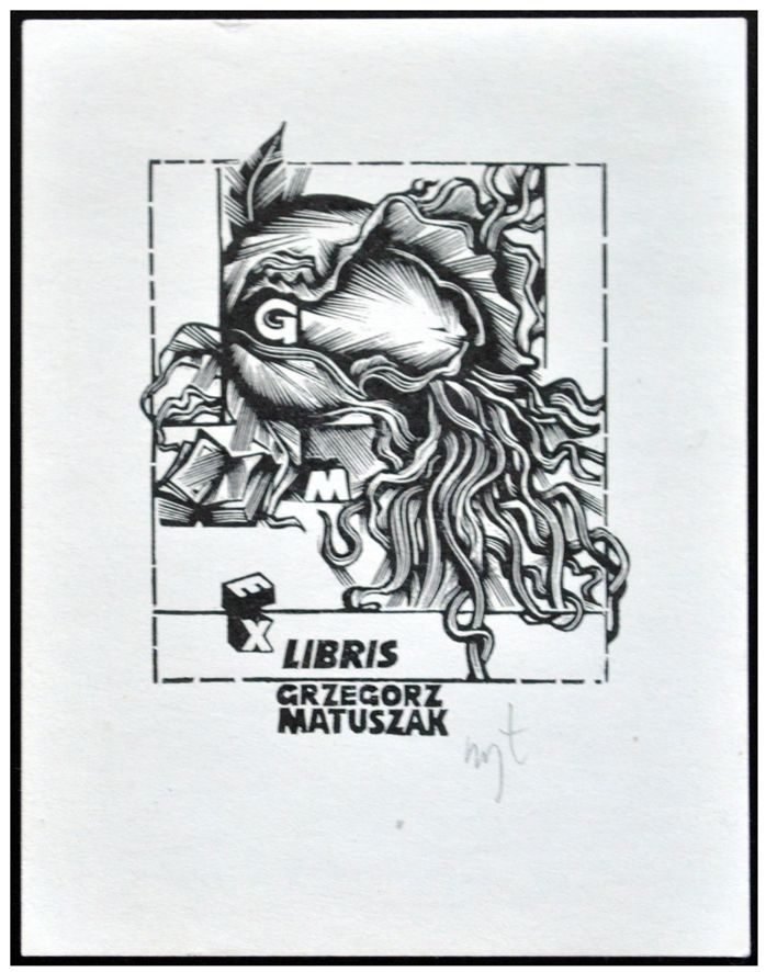 Łuczak Wojciech (46) Exlibris Grzegorz Matuszak, X2