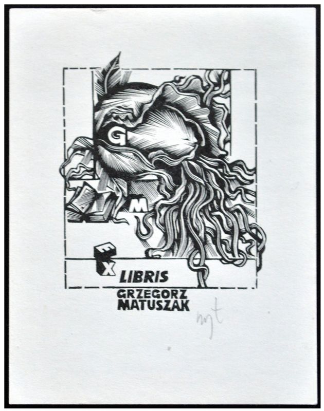 Łuczak Wojciech (46) Exlibris Grzegorz Matuszak, X2