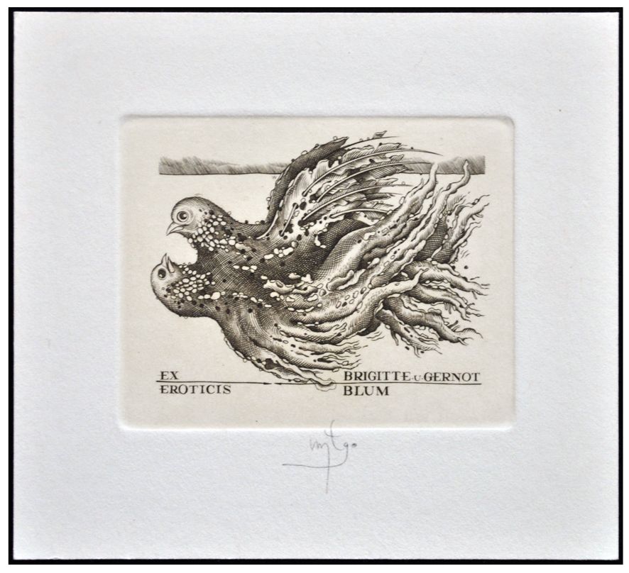 Łuczak Wojciech (17) Exlibris Brigitte u. Gernot Blum, C2, 1990