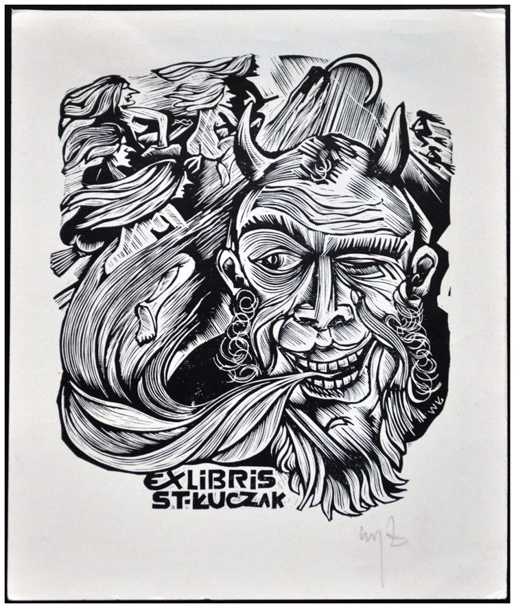 Łuczak Wojciech (20) Exlibris St. Łuczak, X2