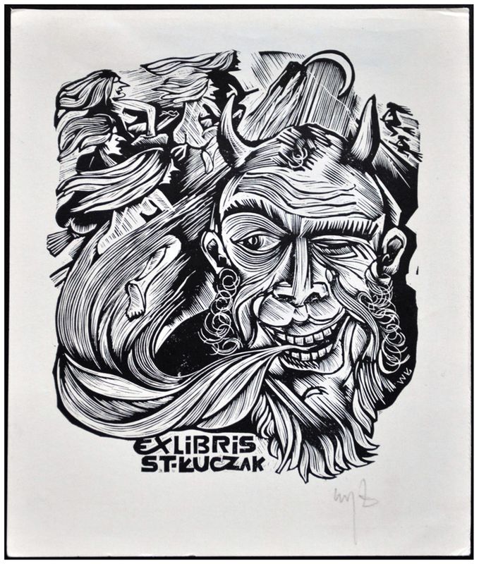 Łuczak Wojciech (20) Exlibris St. Łuczak, X2