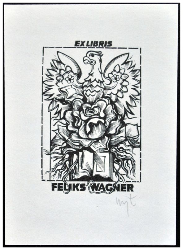 Łuczak Wojciech (25) Exlibris Feliks Wagner, X2