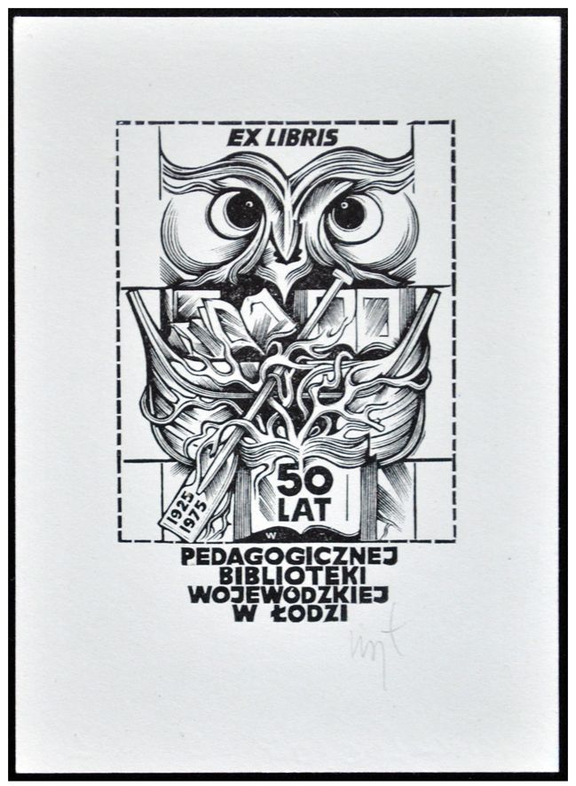 Łuczak Wojciech (26) Exlibris Pedagogicznej Biblioteki Wojewódzkiej w Łodzi, X2