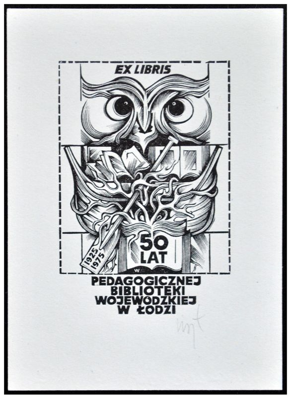 Łuczak Wojciech (26) Exlibris Pedagogicznej Biblioteki Wojewódzkiej w Łodzi, X2