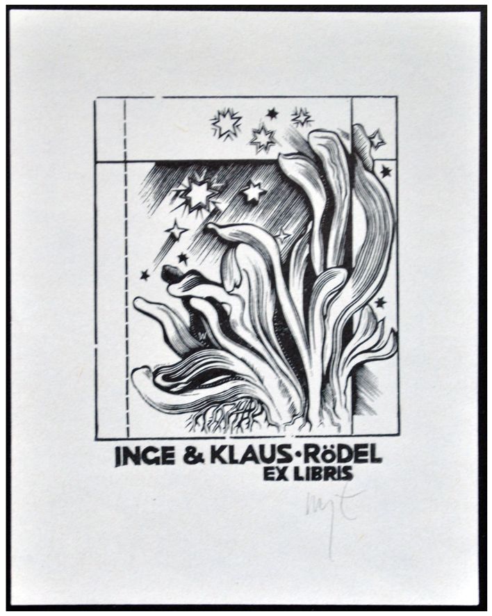 Łuczak Wojciech (28) Exlibris Inge &amp; Klaus Roedel, X2