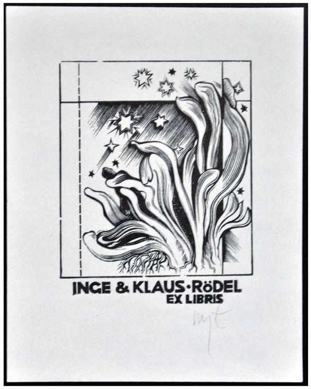 Łuczak Wojciech (28) Exlibris Inge &amp; Klaus Roedel, X2