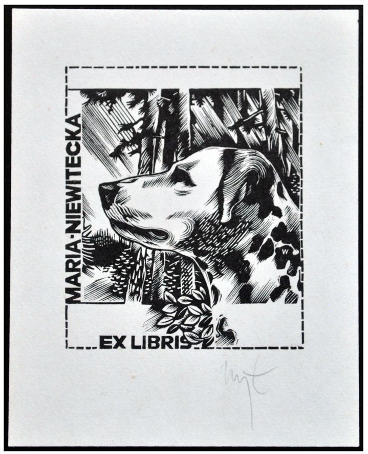 Łuczak Wojciech (29) Exlibris Maria Niewitecka, X2