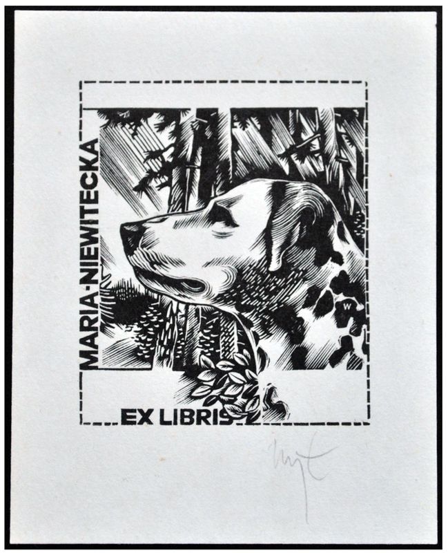 Łuczak Wojciech (29) Exlibris Maria Niewitecka, X2