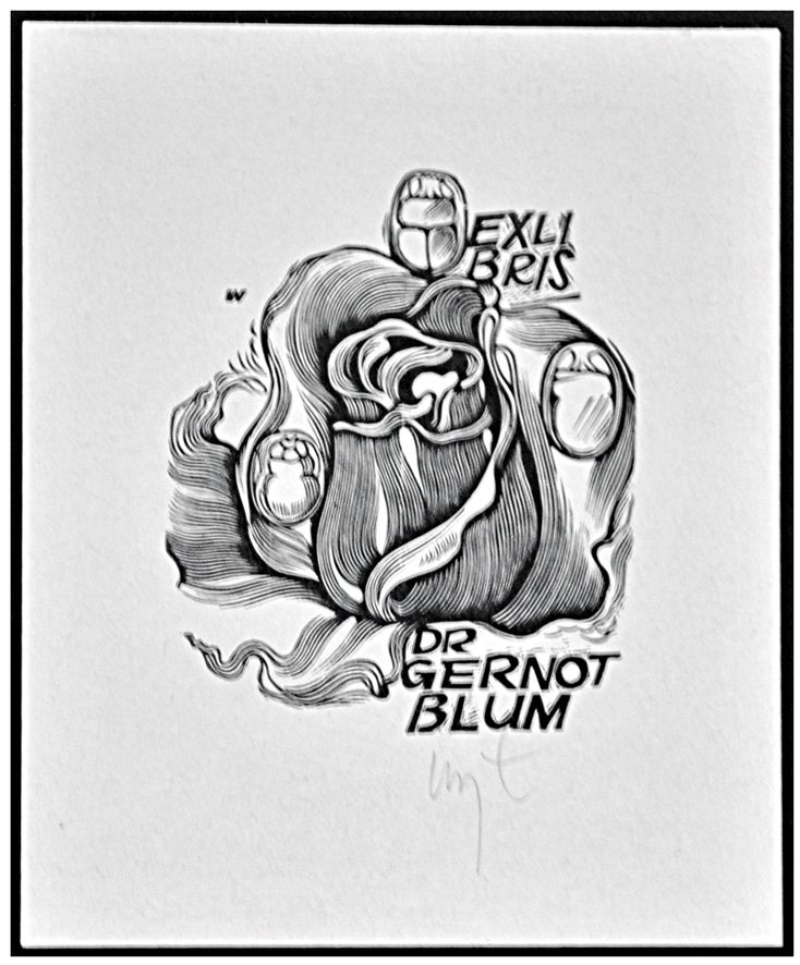 Łuczak Wojciech (48) Exlibris Dr Gernot Blum, X2