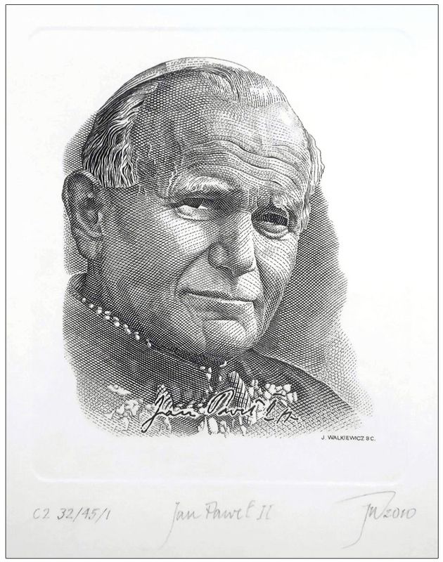 Walkiewicz Jan - Jan Paweł II - grafika, C2, 2010