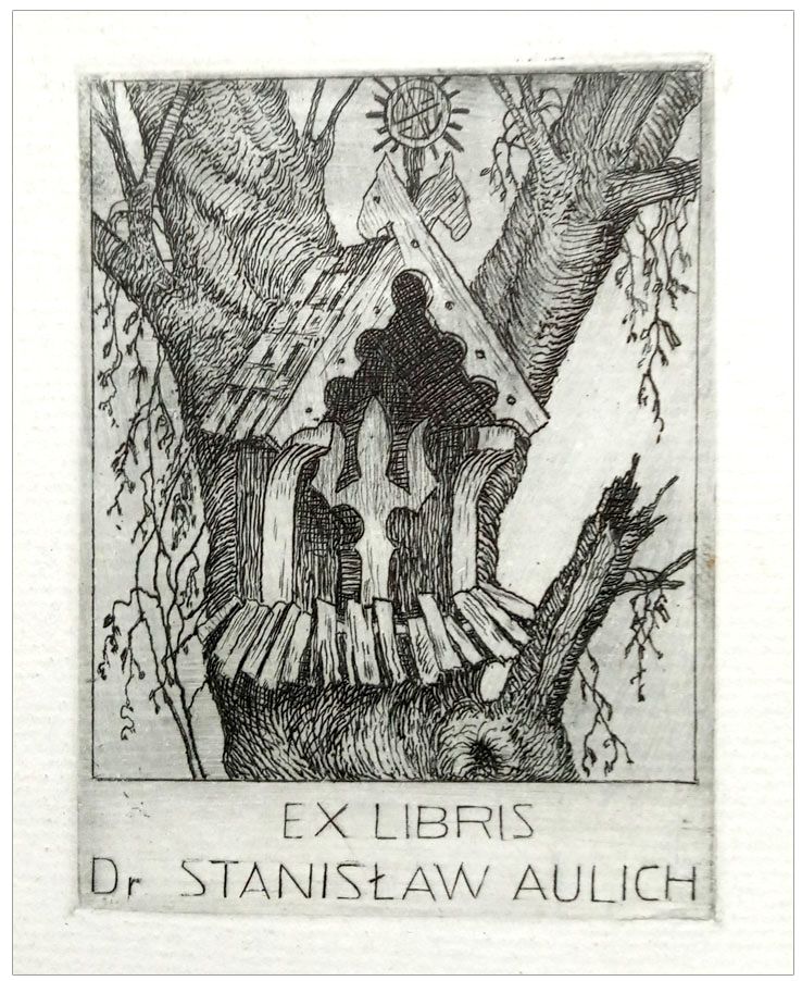 Jakubowski Stanisław (1) Exlibris dr Stanisław Aulich, C2, 1959