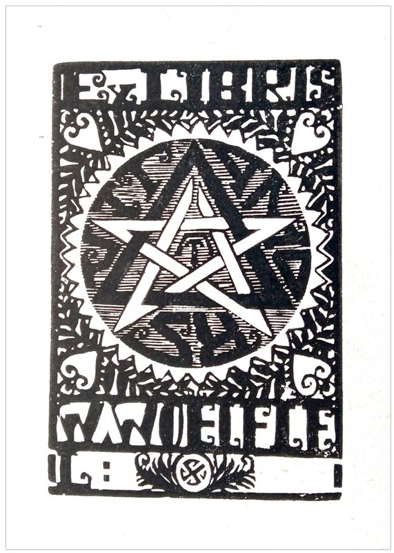 Jakubowski Stanisław (2) Exlibris W. Woelfle, X2, 1919 (1921)?