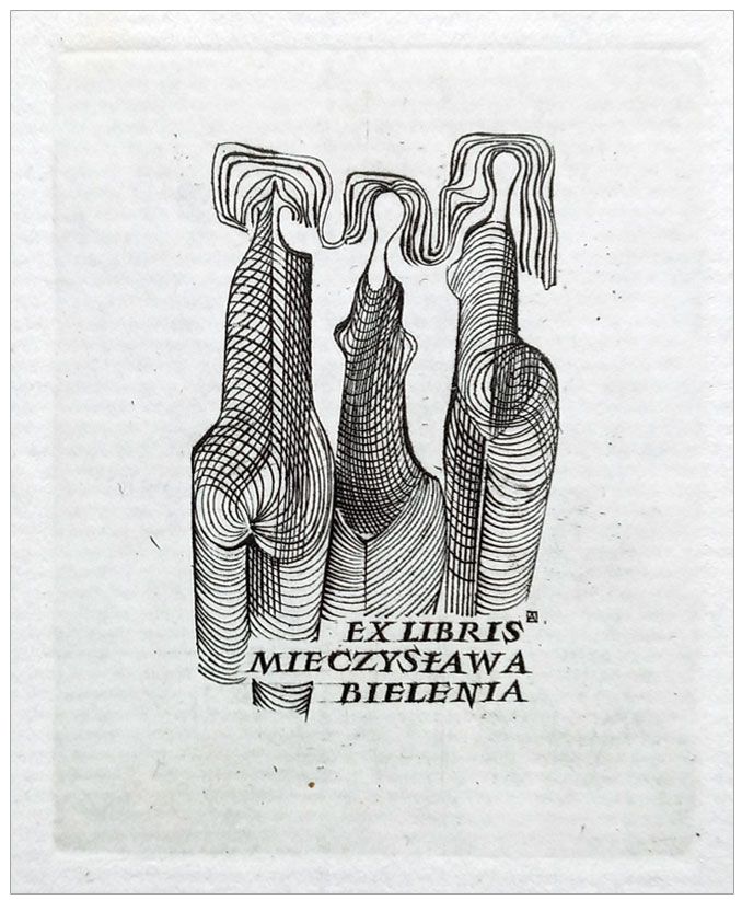 Aszkiełowicz Alfred (1) Exlibris Mieczysława Bielenia, C2, 1968