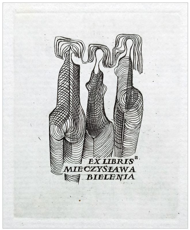 Aszkiełowicz Alfred (1) Exlibris Mieczysława Bielenia, C2, 1968