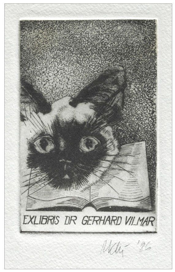 Klincewicz Marian (5) Exlibris Dr Gerhard Vilmar, C3+C4+C5, 1986