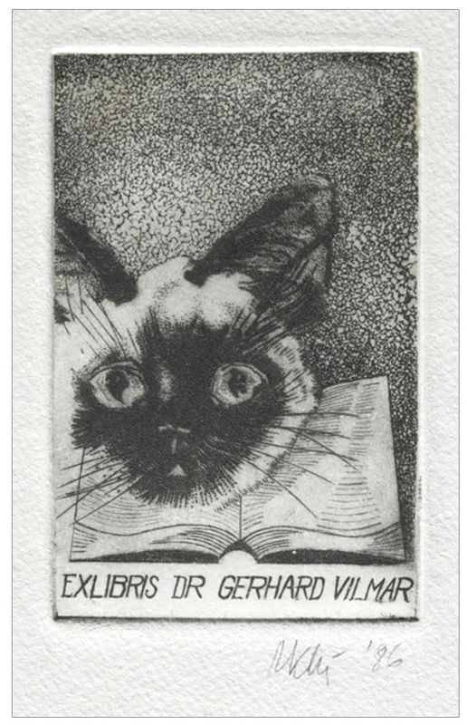Klincewicz Marian (5) Exlibris Dr Gerhard Vilmar, C3+C4+C5, 1986