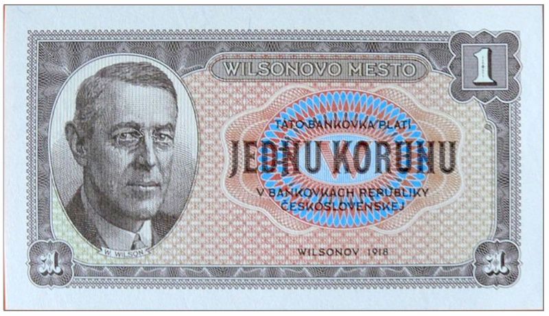2025/18a 1 korona - Wilsonovo Mesto (1918)