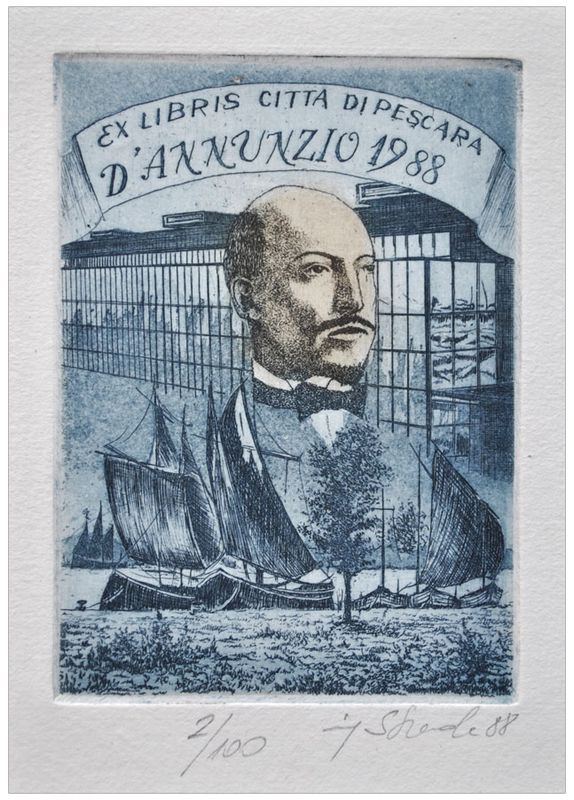 Szereda Sławomir (2) Exlibris Citta di Pescara, C3, 1988