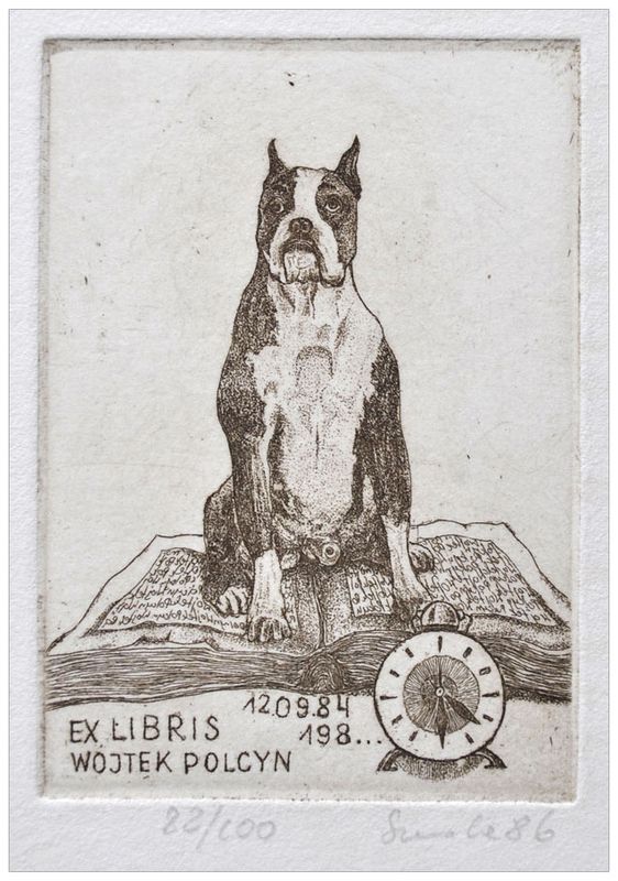 Szereda Sławomir (1) Exlibris Wojtek Polcyn, C3, 1986