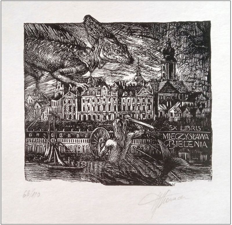 Głowacka Hanna (2) Exlibris Mieczysława Bielenia, X3, 1994