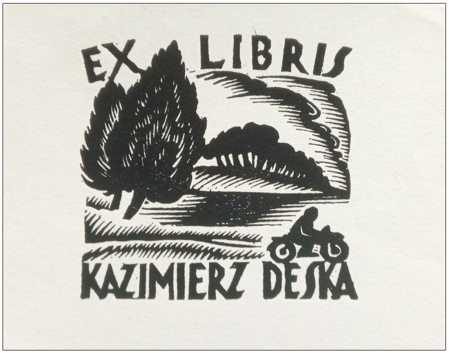 Zgaiński Stanisław (2) Exlibris Kazimierz Deska, X2
