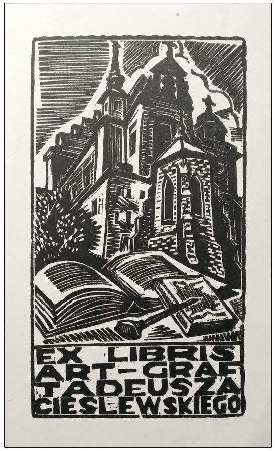 Wiszniewski Kazimierz (03) Exlibris Art-Graf Tadeusza Cieślewskiego, X2, 1939