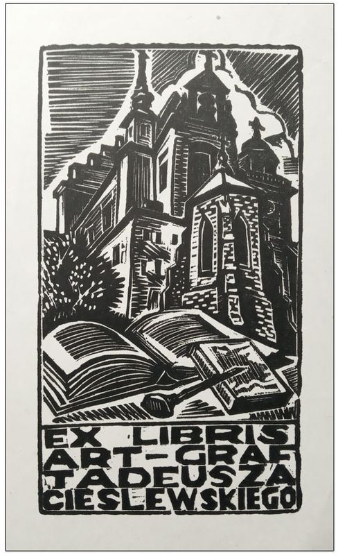 Wiszniewski Kazimierz (03) Exlibris Art-Graf Tadeusza Cieślewskiego, X2, 1939