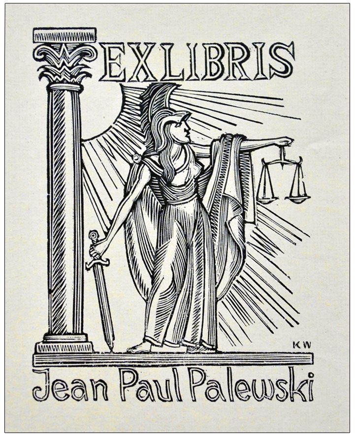 Wiszniewski Kazimierz (04) Exlibris Jean Paul Palewski, X2