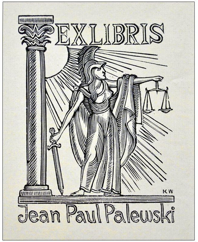 Wiszniewski Kazimierz (04) Exlibris Jean Paul Palewski, X2