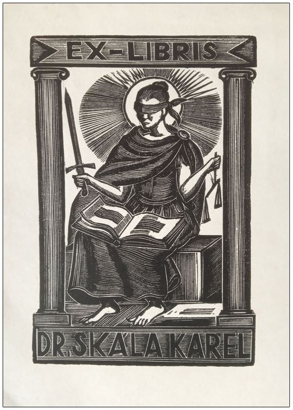 Wiszniewski Kazimierz (06) Exlibris Dr. Skala Karel, X2
