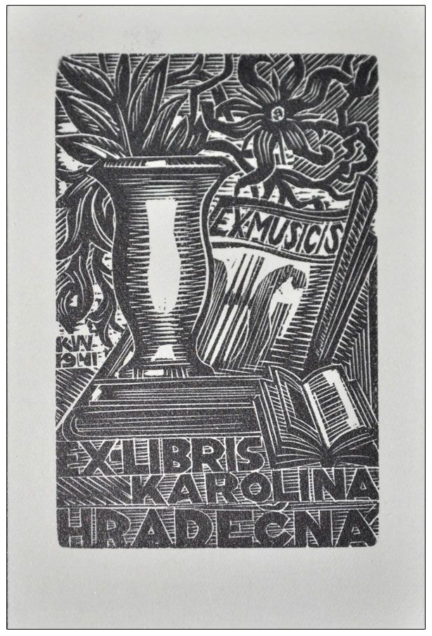 Wiszniewski Kazimierz (10) Exlibris Karolina Hradecna, X2, 1941
