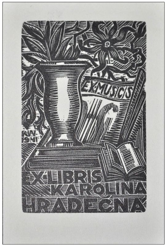 Wiszniewski Kazimierz (10) Exlibris Karolina Hradecna, X2, 1941
