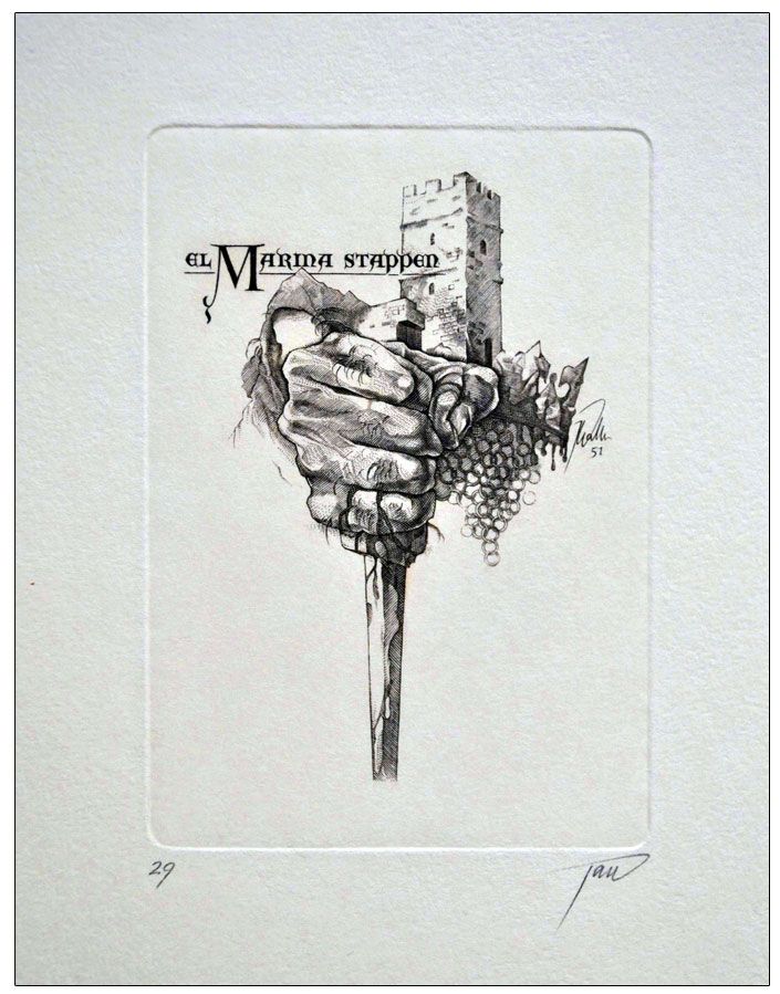 Walkiewicz Jan (10) Exlibris Marina Stappen, C2