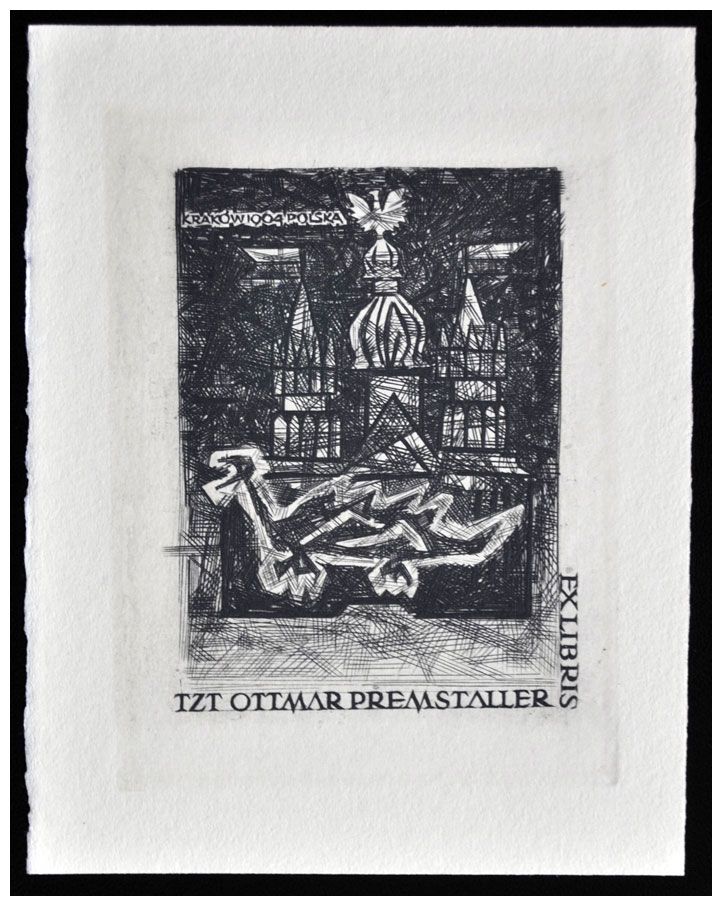 Feilhauer Henryk (02) Exlibris Ottmar Premstaller, 1964, C2