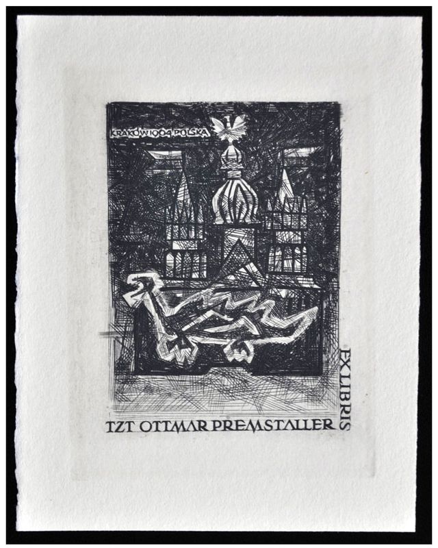 Feilhauer Henryk (02) Exlibris Ottmar Premstaller, 1964, C2
