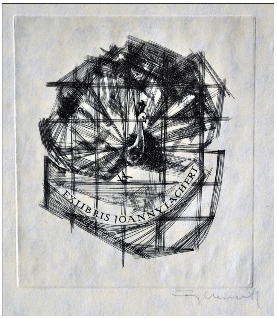Feilhauer Henryk (05) Exlibris Joanny Lachert, 1964, C2
