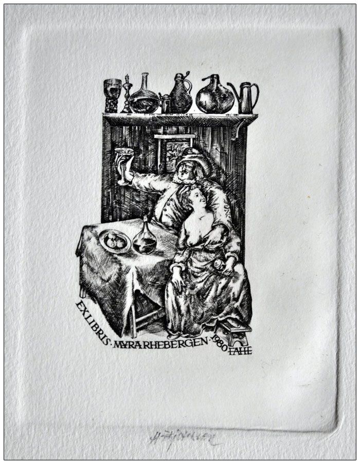 Feilhauer Henryk (09) Exlibris Myra Rhebergen, 1980, C2