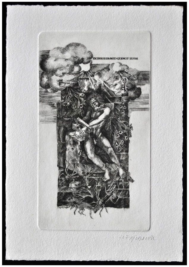 Feilhauer Henryk (12) Exlibris Dr. Med. Gernot Blum, 1980, C2