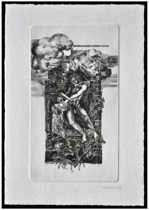 Feilhauer Henryk (12) Exlibris Dr. Med. Gernot Blum, 1980, C2