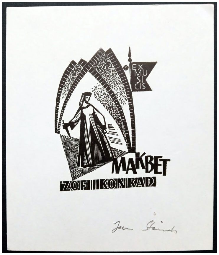 Stańda Jan (1) Exlibris Zofii Konrad, X2