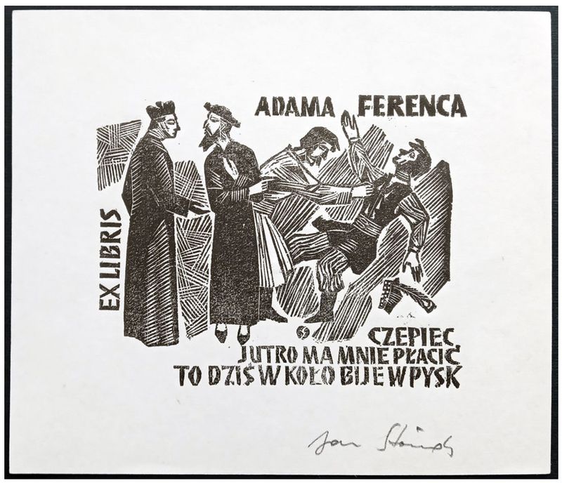 Stańda Jan (3) Exlibris Adama Ferenca, X2