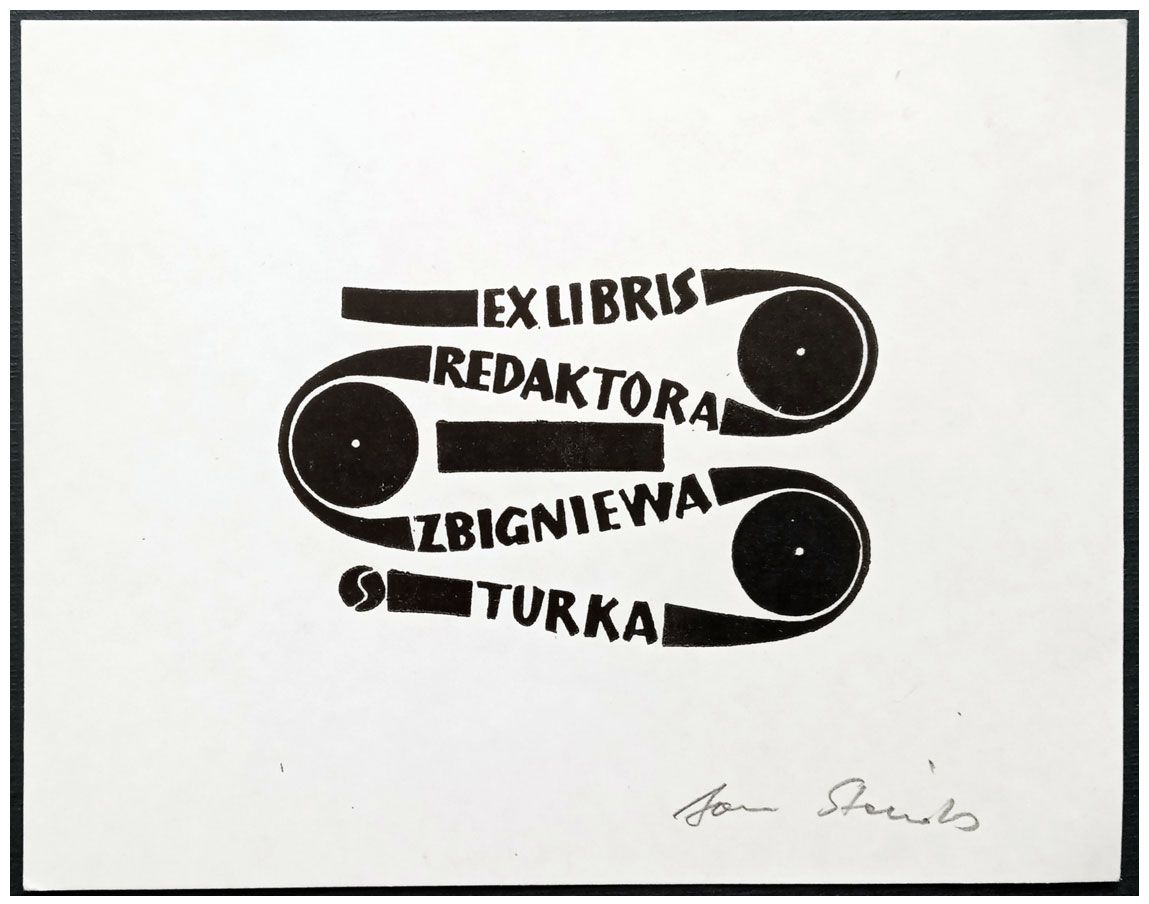 Stańda Jan (6) Exlibris Redaktora Zbigniewa Turka, X2