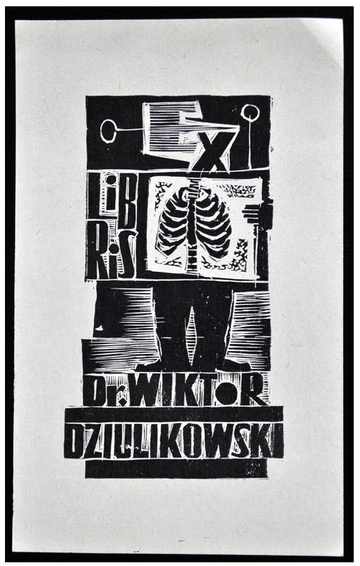 Acedański Zygmunt (2) Exlibris Dr Wiktor Dziulikowski, 1964, X2