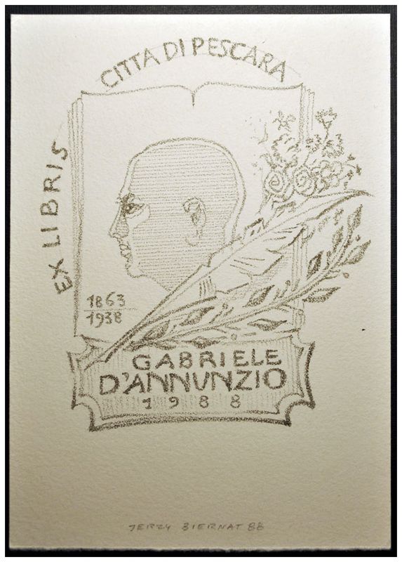 Biernat Jerzy - Exlibris Citta di Pescara, 1988, L