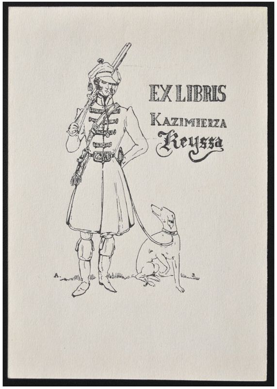 Birkenmajer Alfred - Exlibris Kazimierza Keyssa, P1