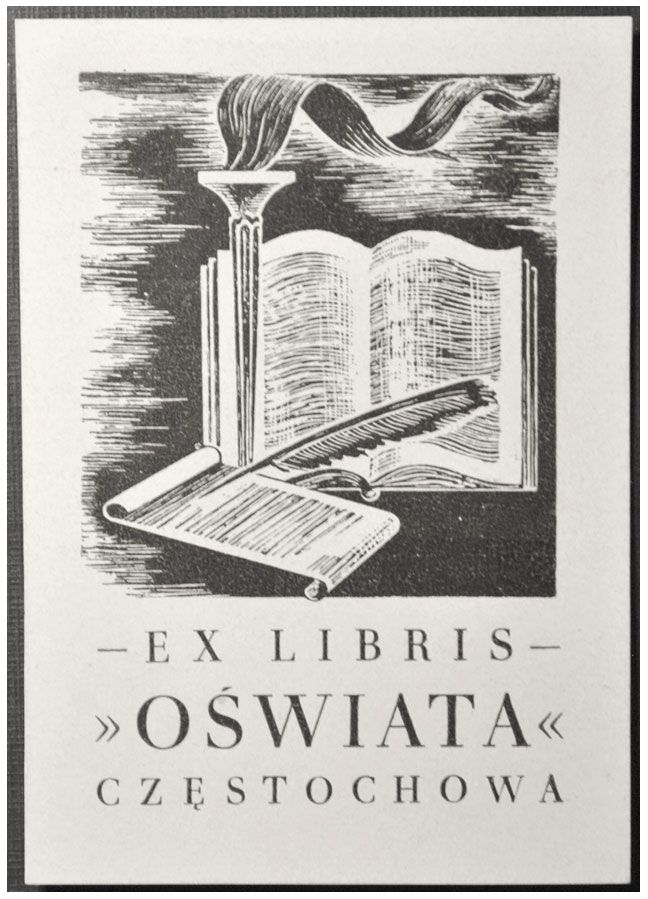 Józefowski Tadeusz - Exlibris &quot;Oświata&quot; Częstochowa, P1
