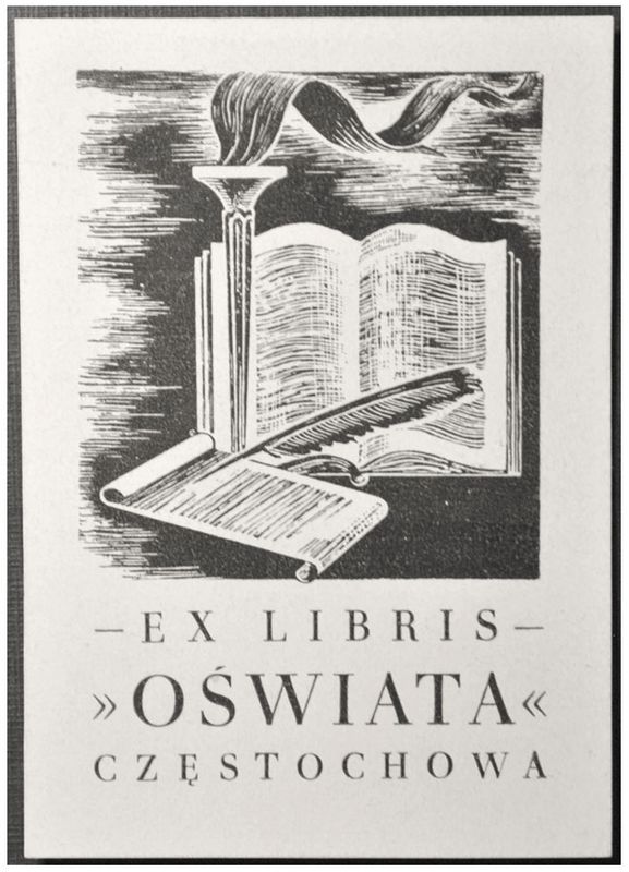 Józefowski Tadeusz - Exlibris &quot;Oświata&quot; Częstochowa, P1