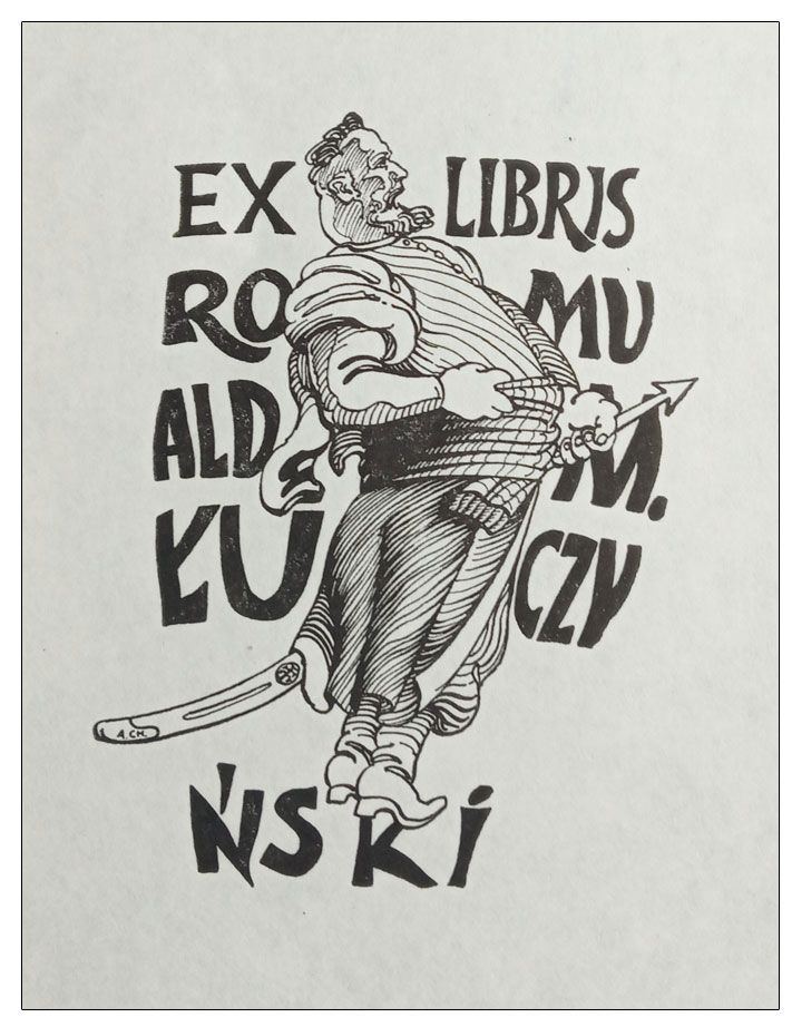 Chodorowski Antoni - Exlibris Romuald M. Łuczyński, P1, 1985